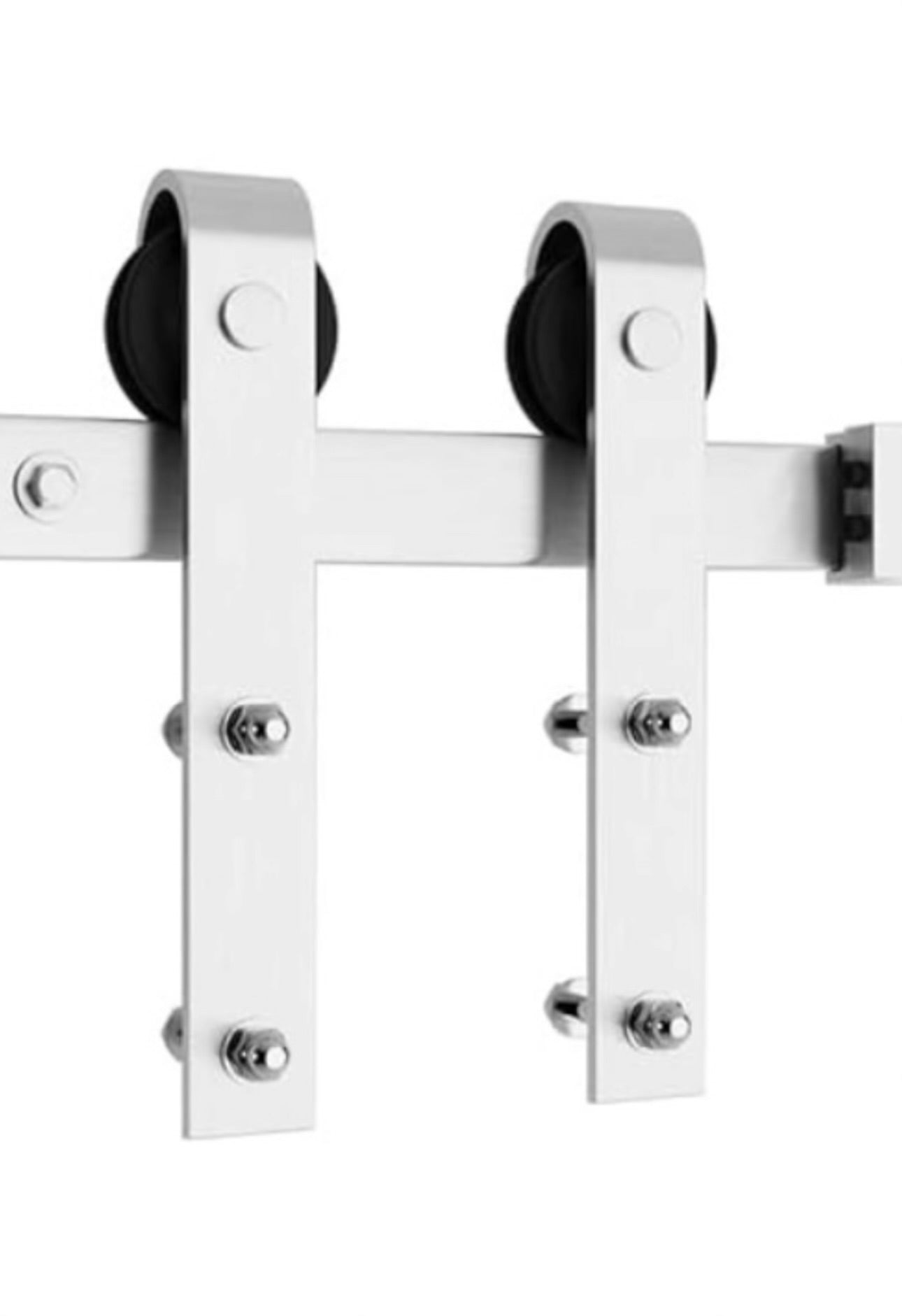 Modern Front Strap Sliding Door Track Set