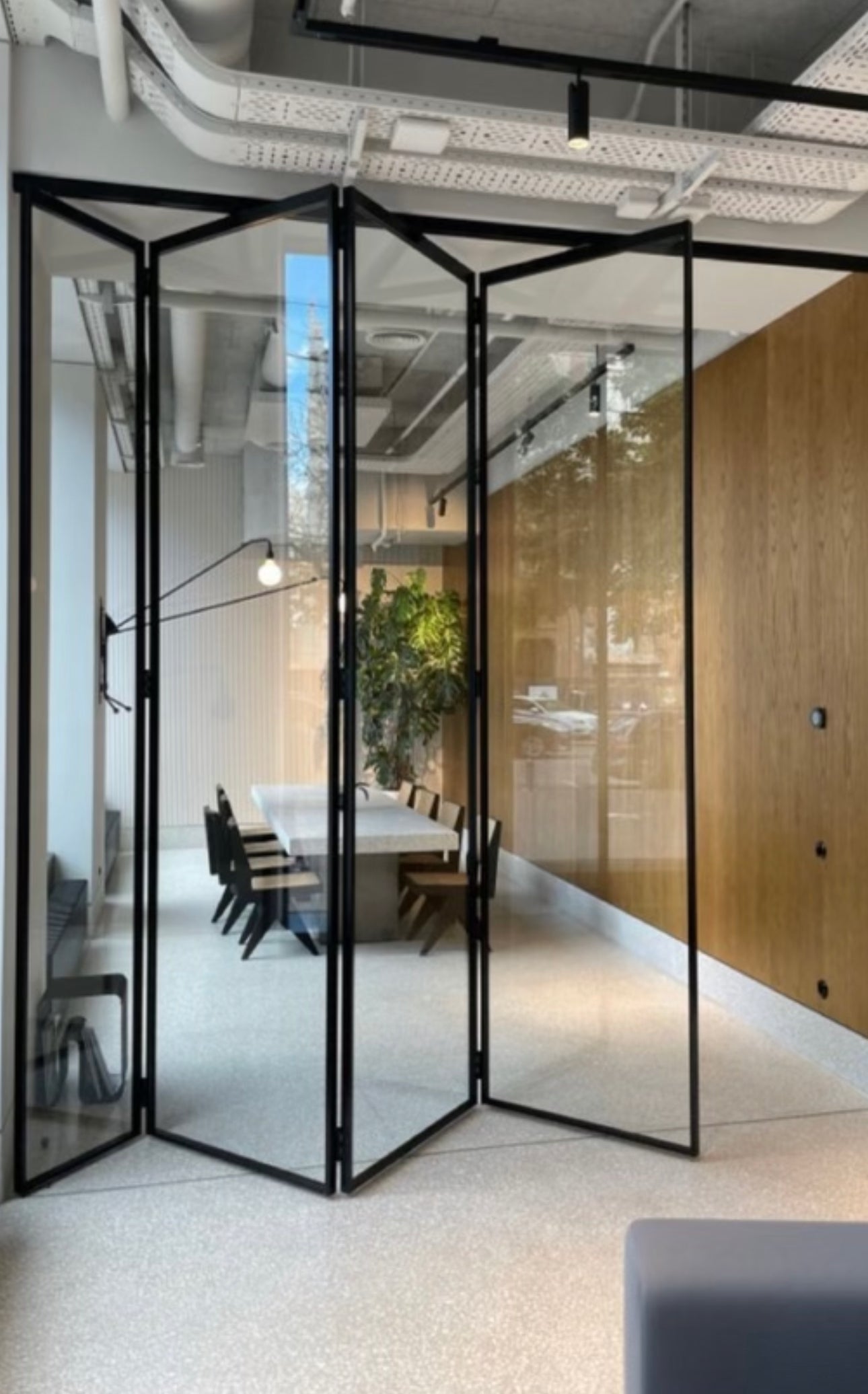 Biscayne Glass Multi Folding Panel Doors