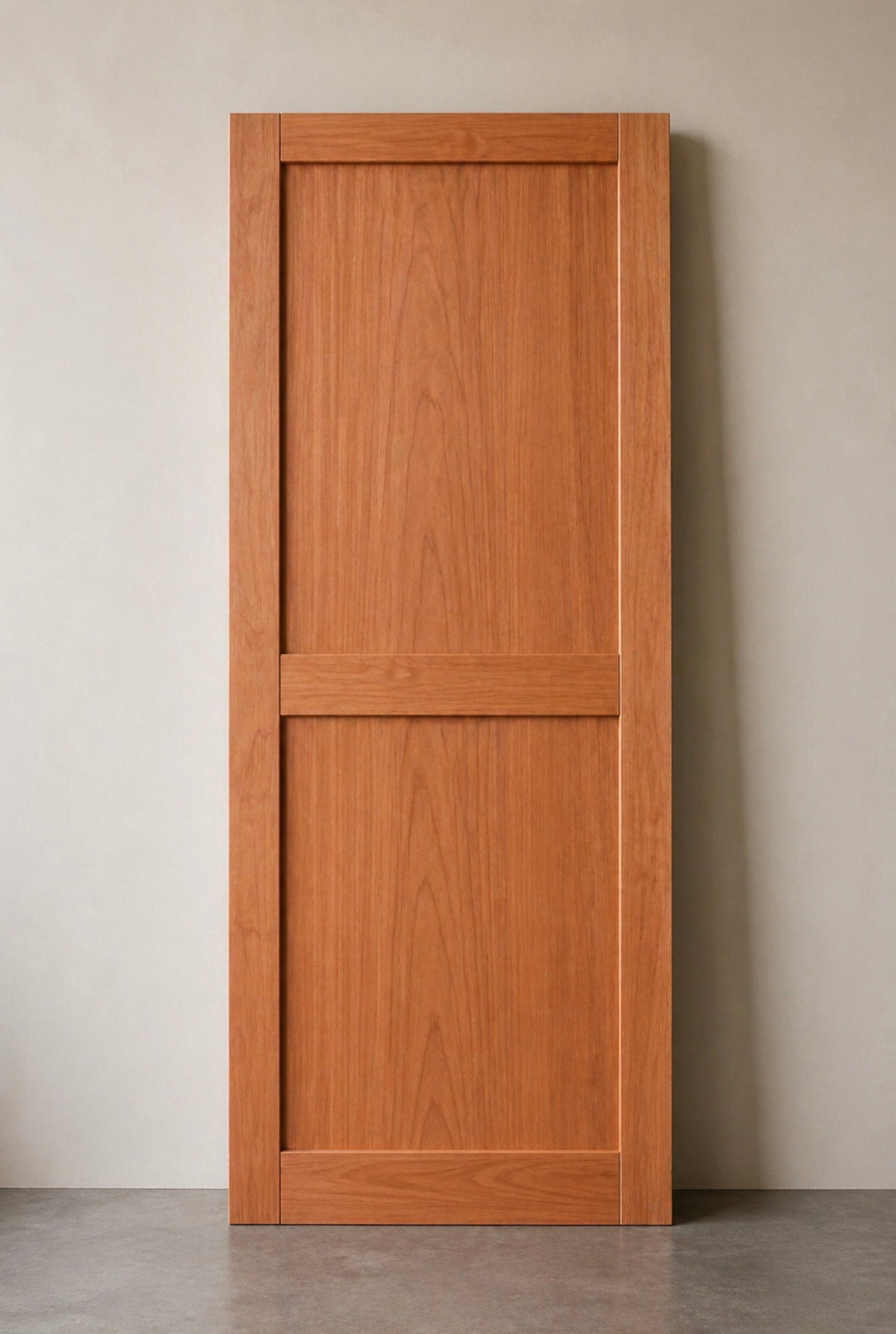 Cherry Interior Wood Door 32X80 Fast Shipping Unfinished Double Sided Design by Rustic Luxe Designs