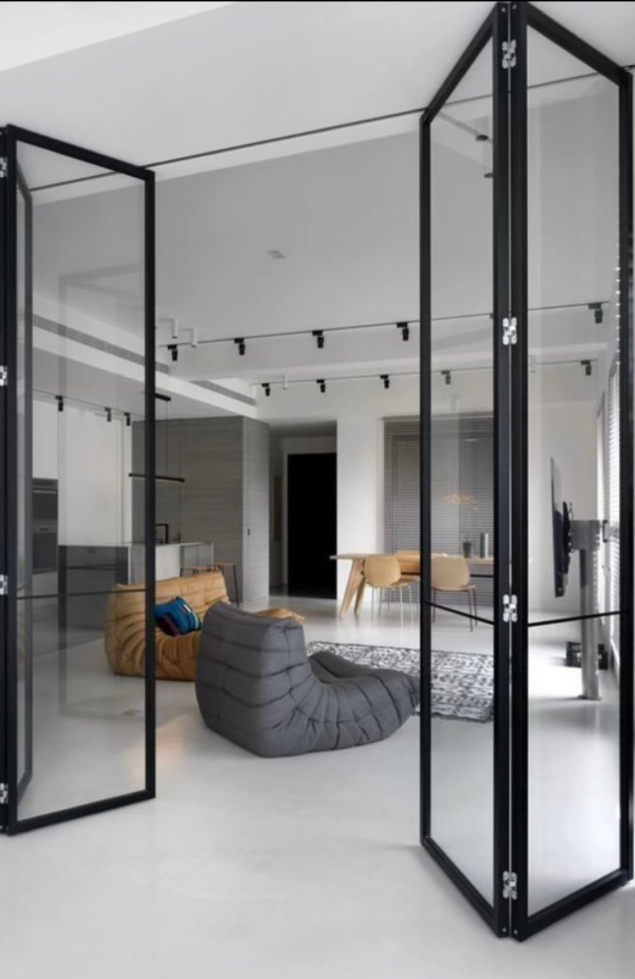 Biscayne Glass Multi Folding Panel Doors