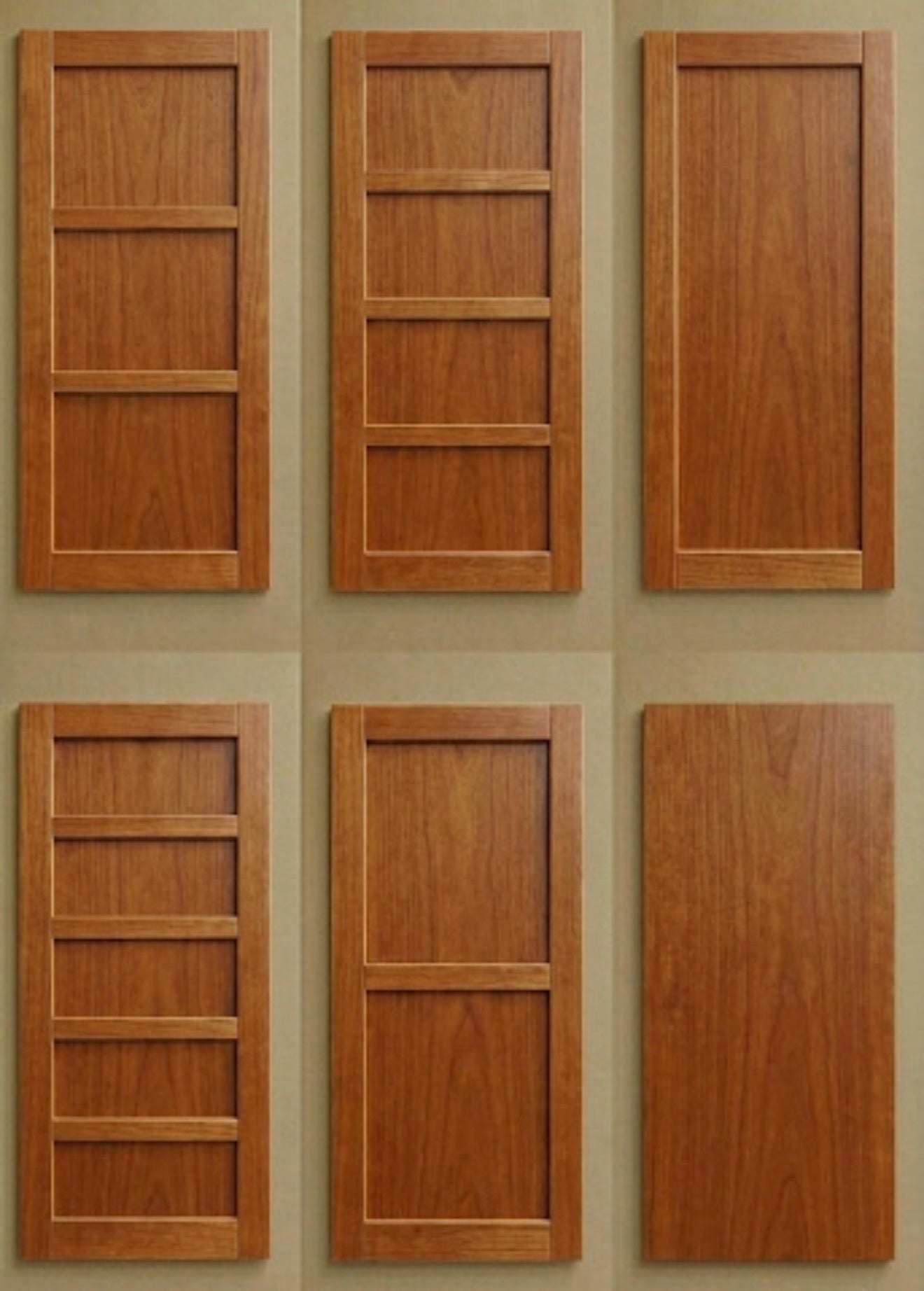 RLD ReadyShip - Slab Only Doors Cherry (96IN H Series)