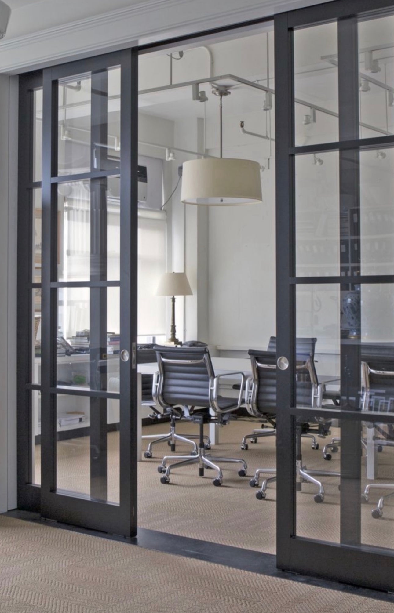 Single Glass Door 4-Panel Design