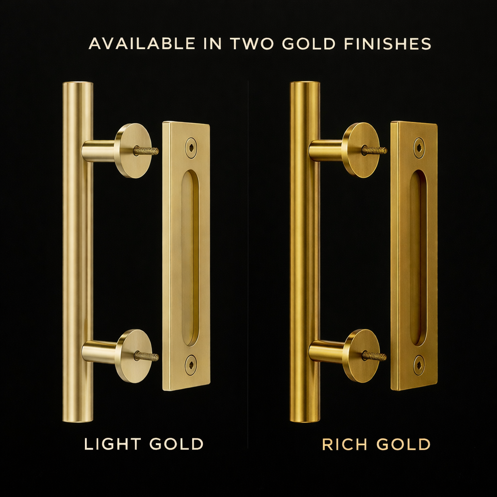 Prestige Minimalist Gold Door Pull Set