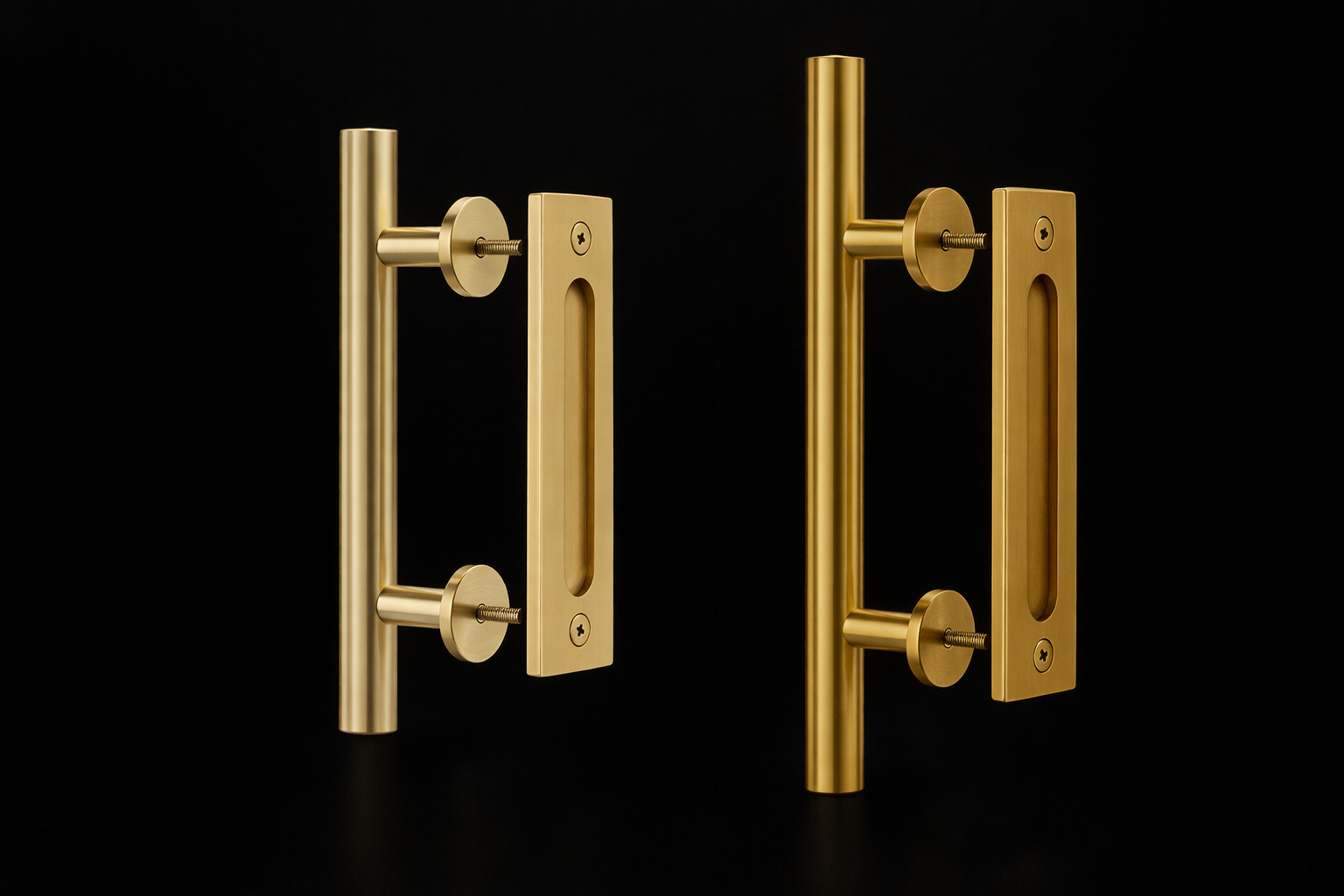 Prestige Minimalist Gold Door Pull Set