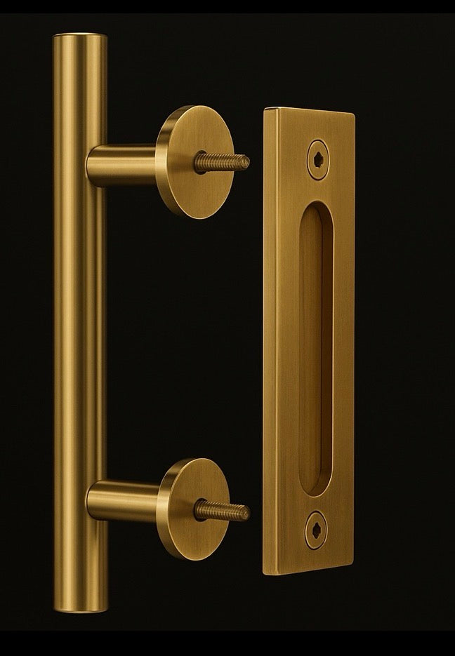 Prestige Minimalist Gold Door Pull Set