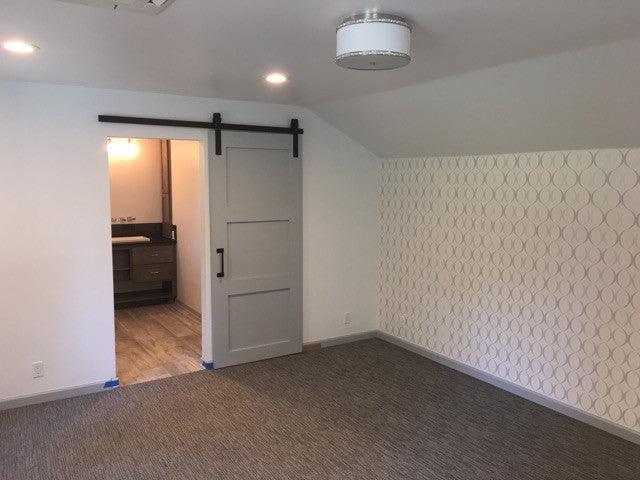 3-Panel Barn Door in Bedroom