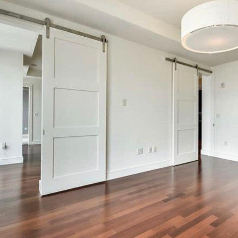 3-Panel Barn Door in Bedroom