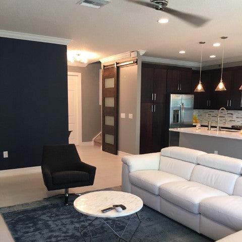 Four Panel Glass Sliding Barn Door