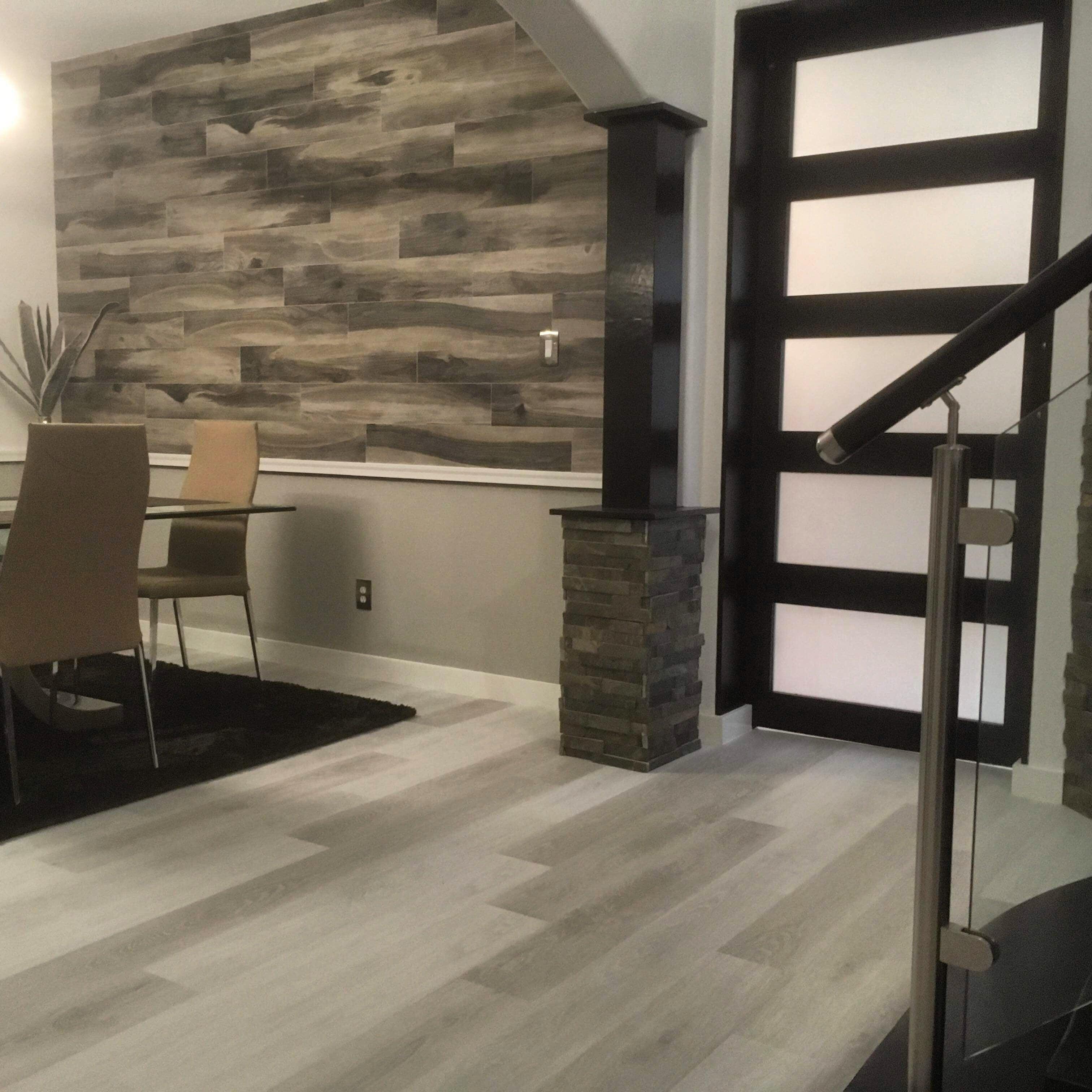 5-Panel Glass Interior Sliding Barn Door