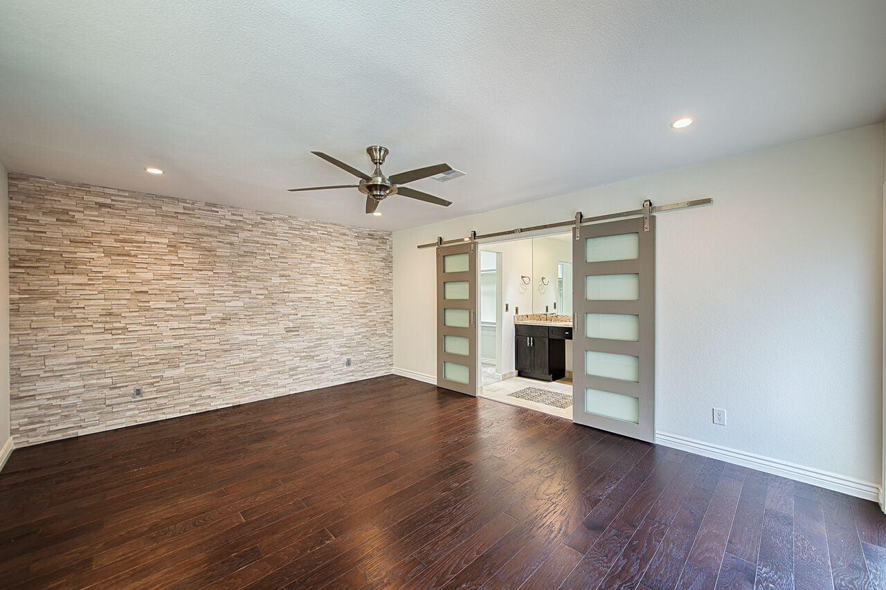 5-Panel Glass Interior Sliding Barn Door