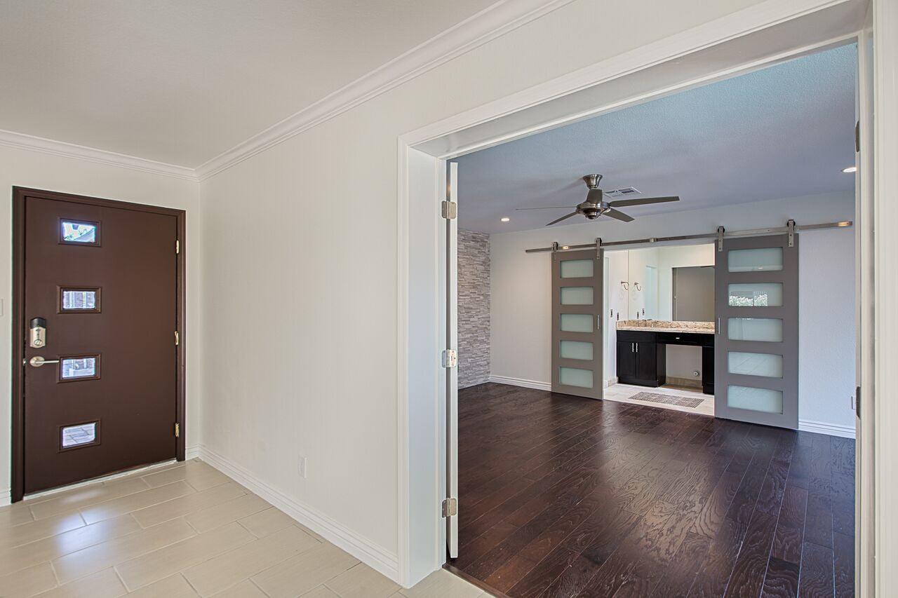 5-Panel Glass Interior Sliding Barn Door