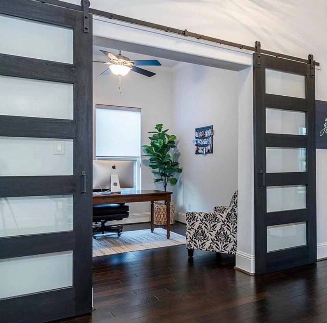 5-Panel Glass Door - Rustic Luxe Designs
