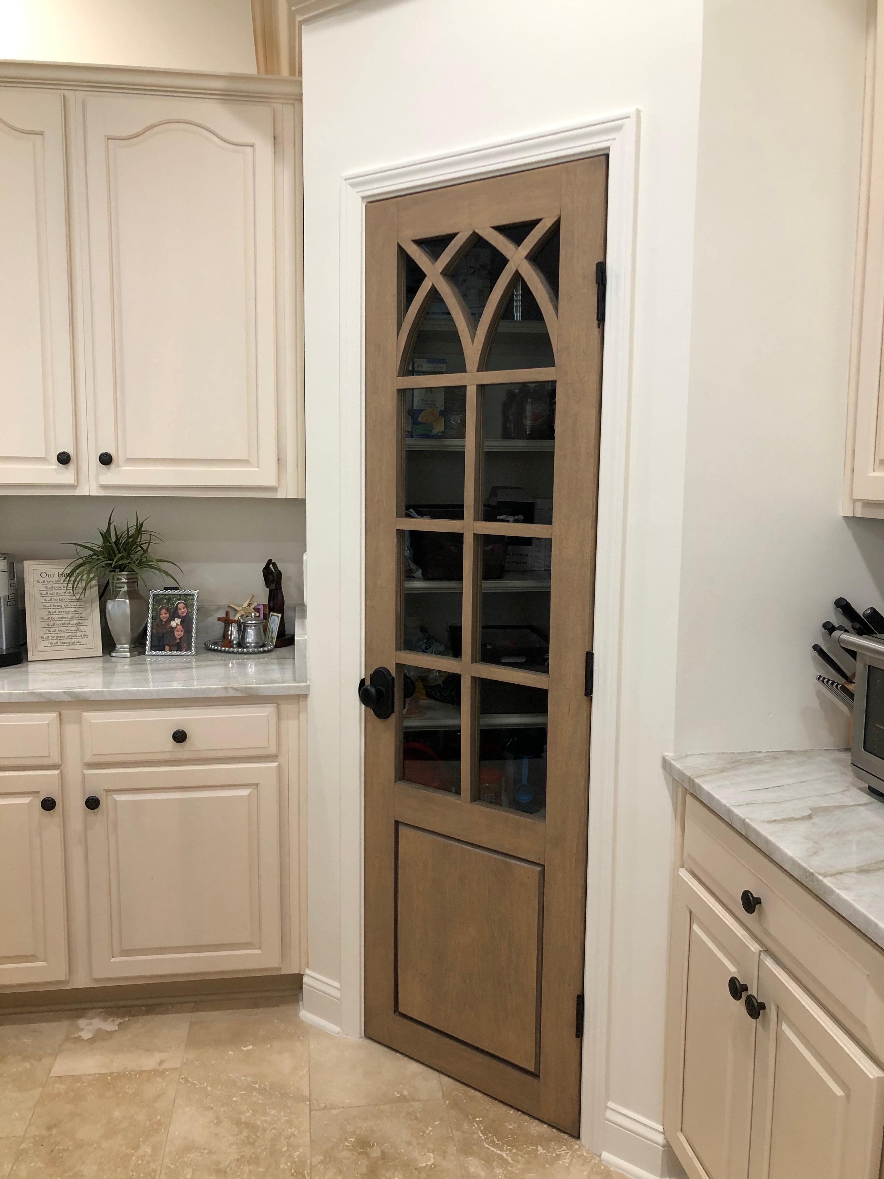 Arabesque Interior Sliding Glass Barn Door