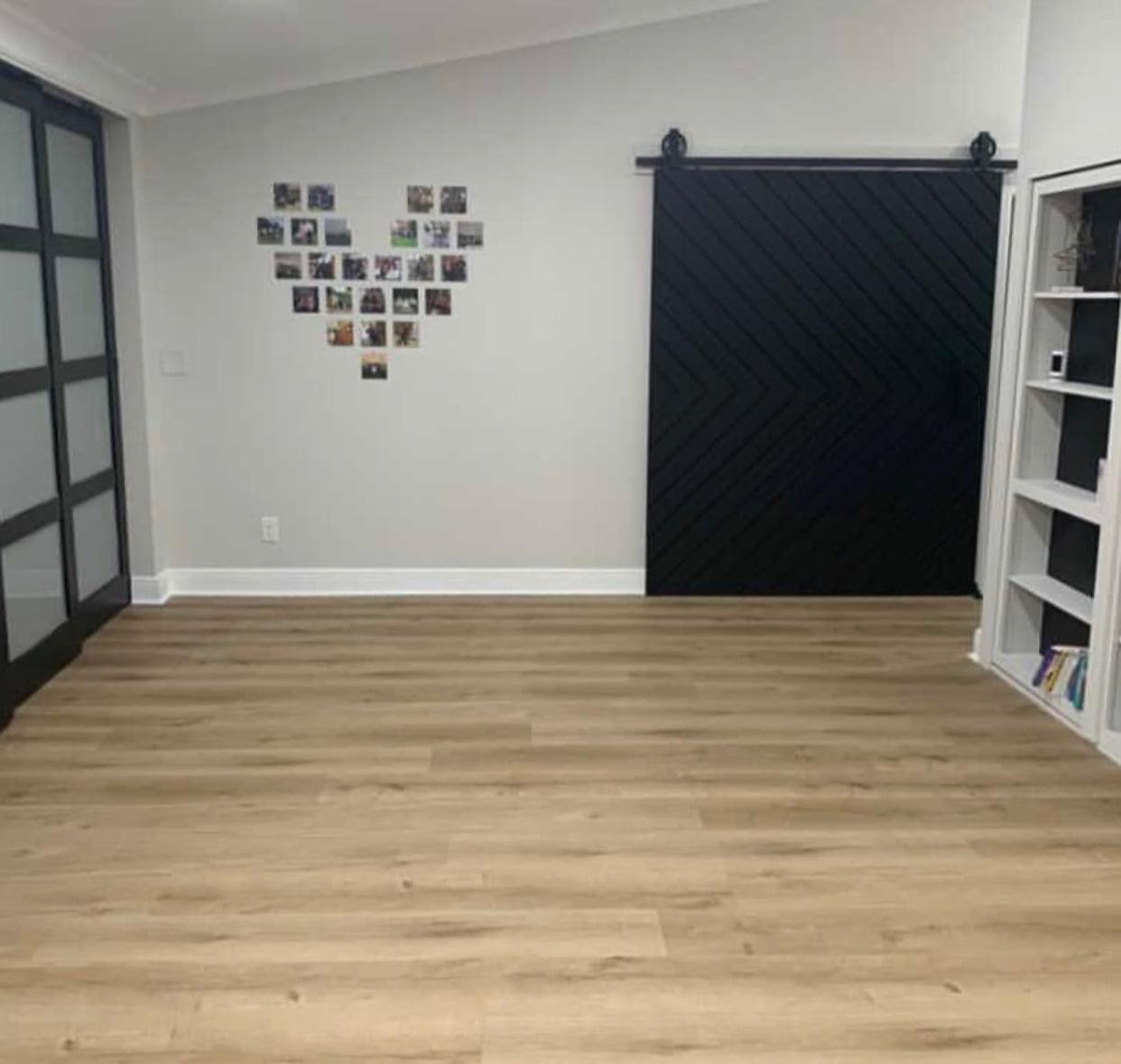 Boundless Chevron Interior Sliding Barn Door