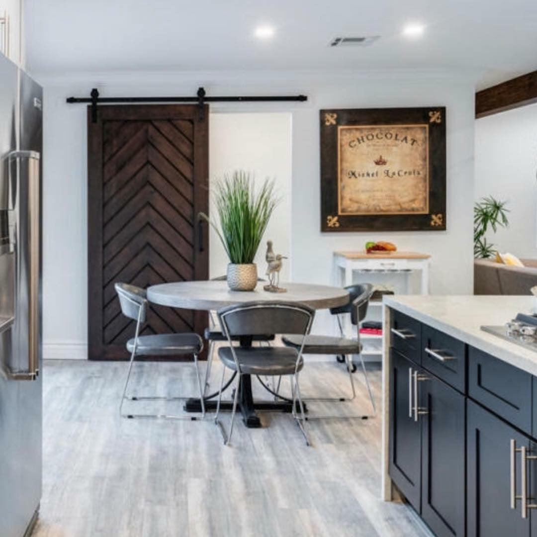 Chevron Full Panel Door - Rustic Luxe Designs