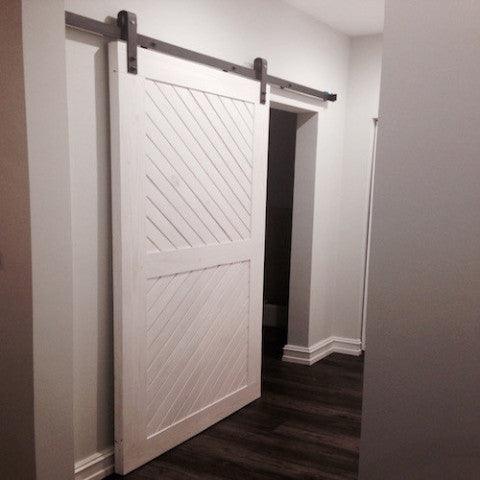 Chevron 2-Panel Interior Sliding Barn Door