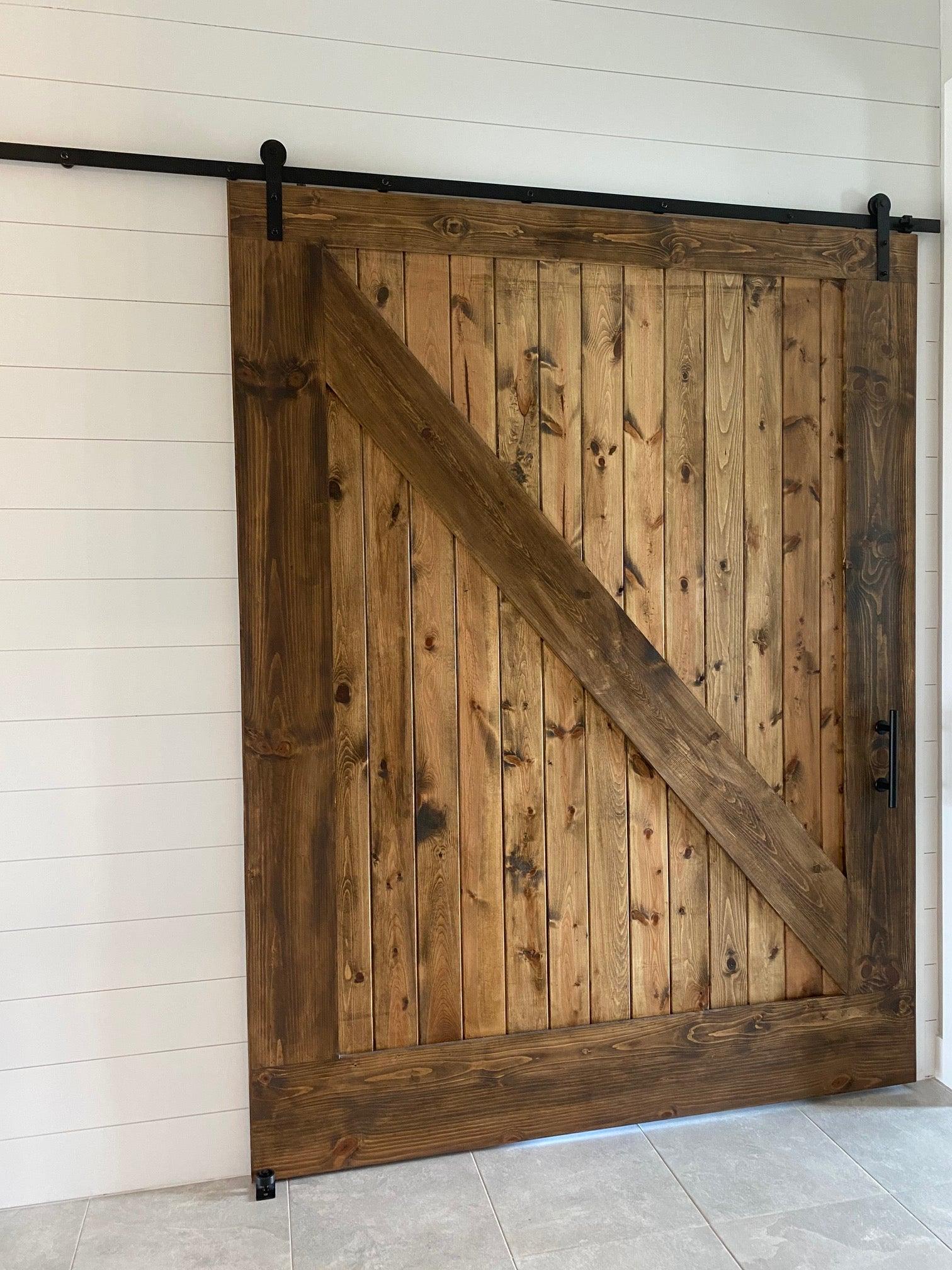 Diagonal Barn Door - Rustic Luxe Designs
