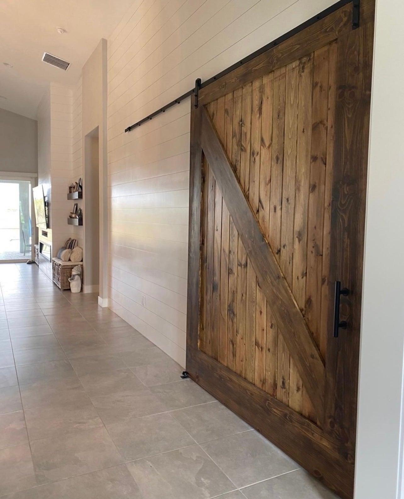 Diagonal Barn Door - Rustic Luxe Designs
