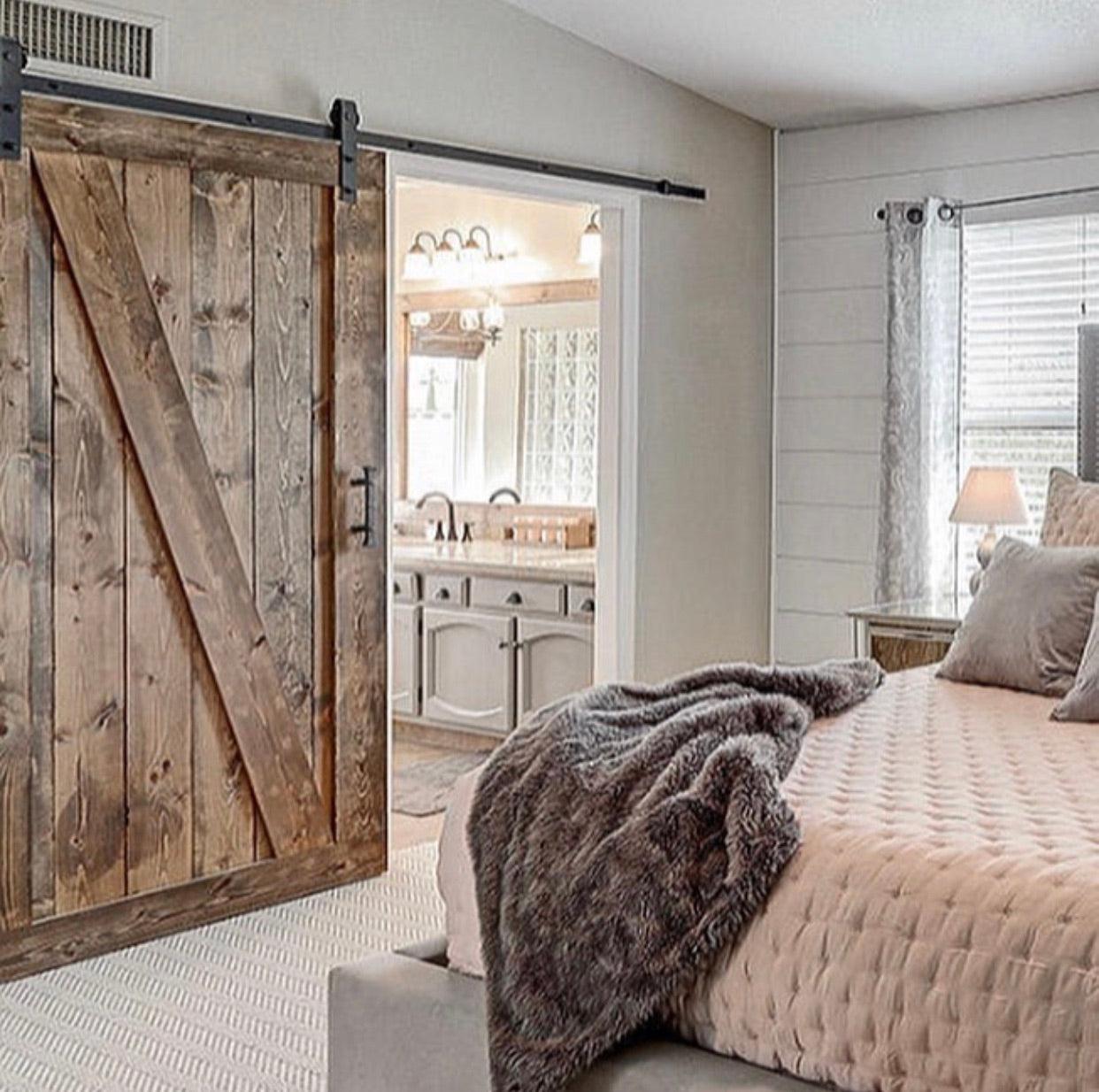Diagonal Barn Door - Rustic Luxe Designs