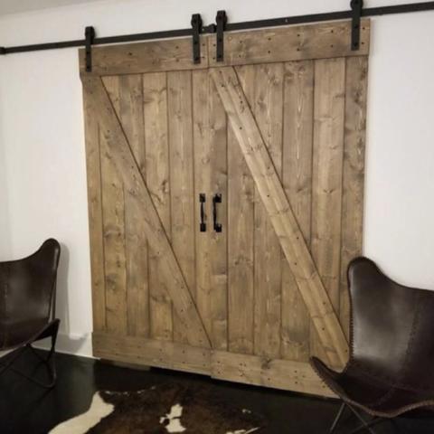 Diagonal Barn Door - Rustic Luxe Designs