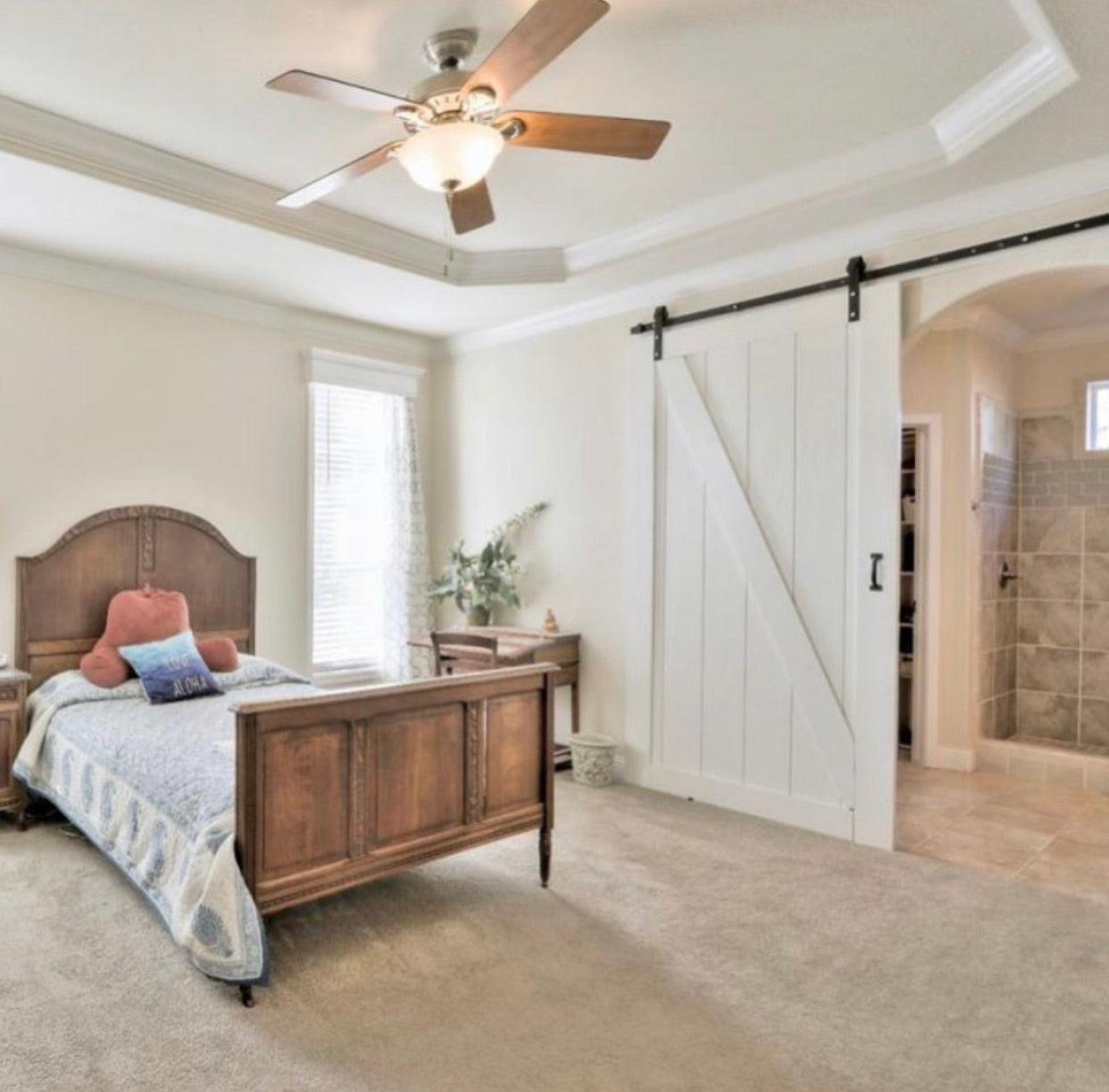 Diagonal Barn Door - Rustic Luxe Designs