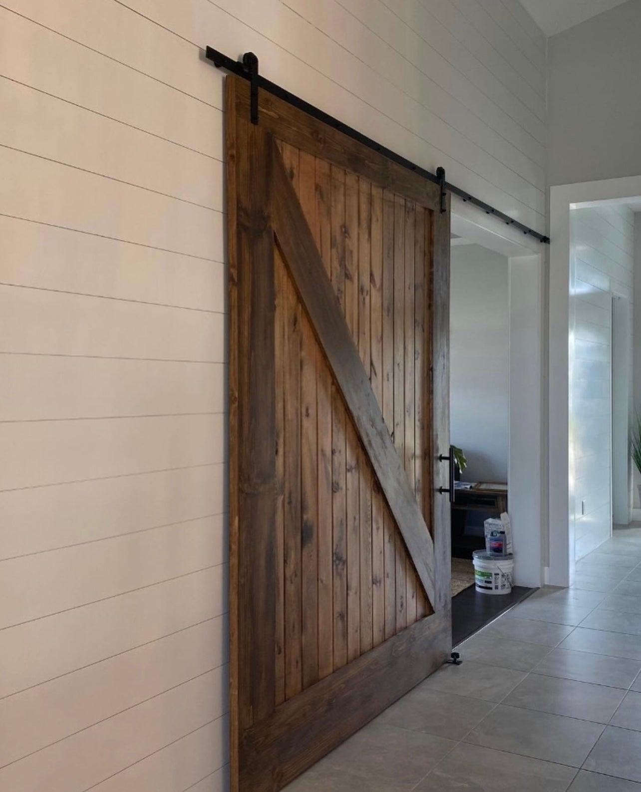 Diagonal Barn Door - Rustic Luxe Designs