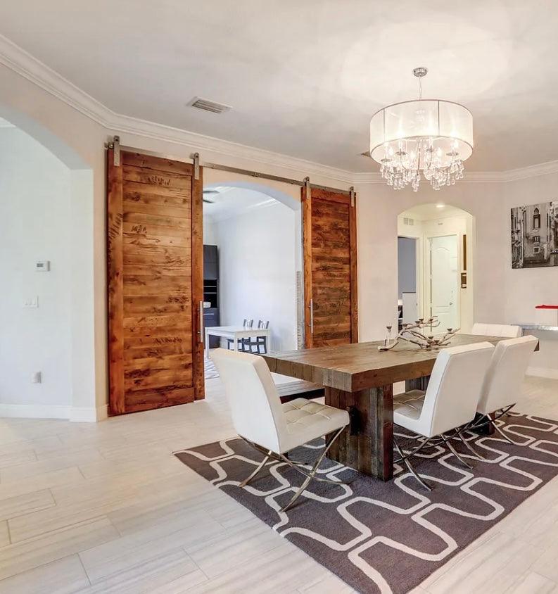 Horizontal Plank Door - Rustic Luxe Designs