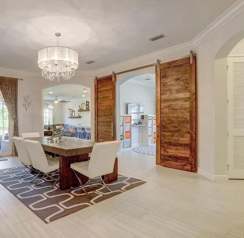 Horizontal Plank Door - Rustic Luxe Designs