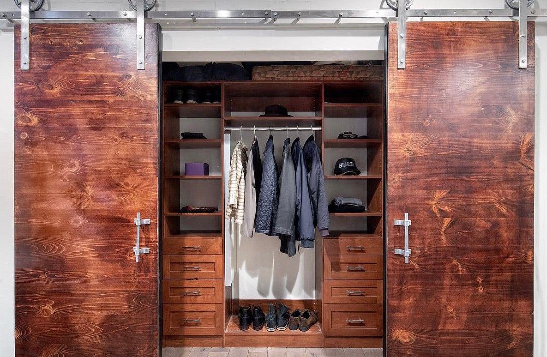 Metal Trim Plank Door - Rustic Luxe Designs