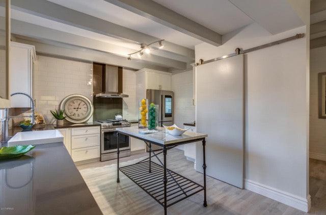 Minimalist Slab Door - Rustic Luxe Designs