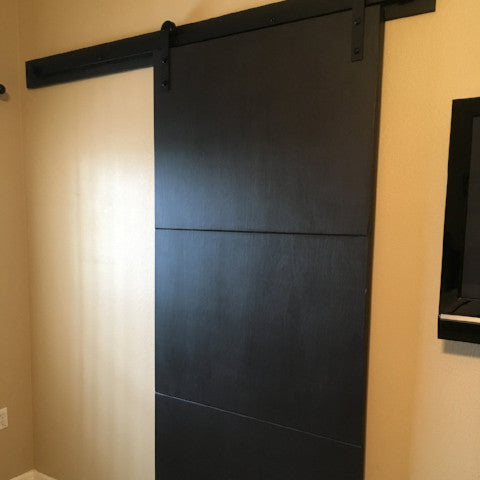 Minimalist Slab Door - Rustic Luxe Designs