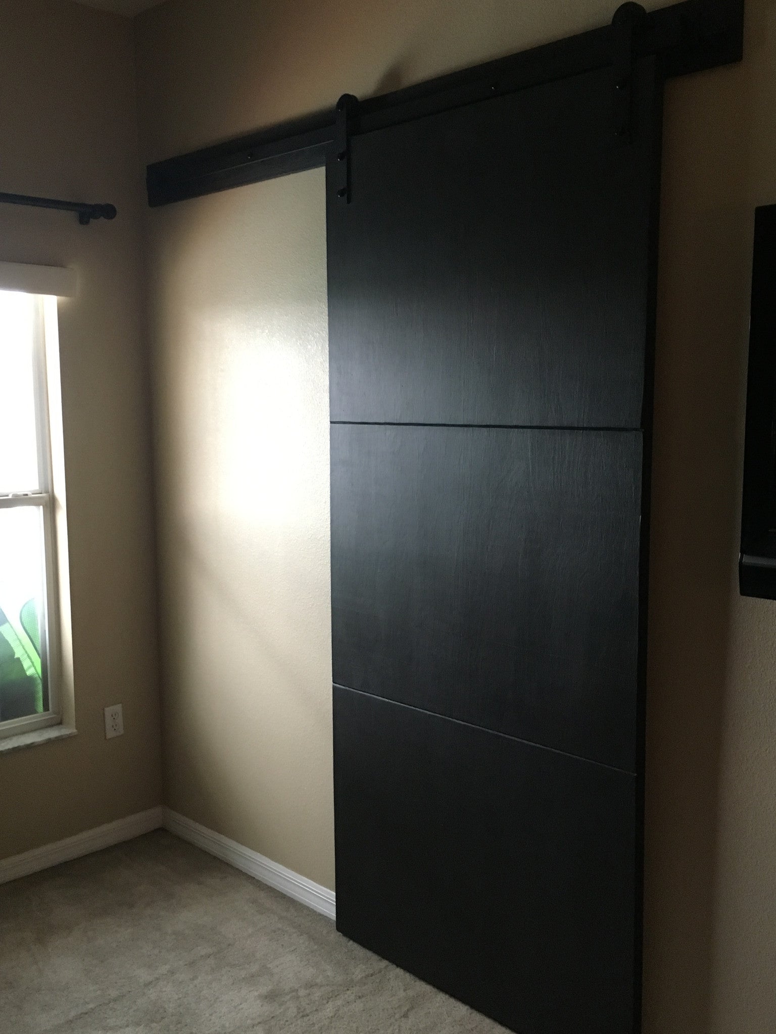 Minimalist Slab Door - Rustic Luxe Designs