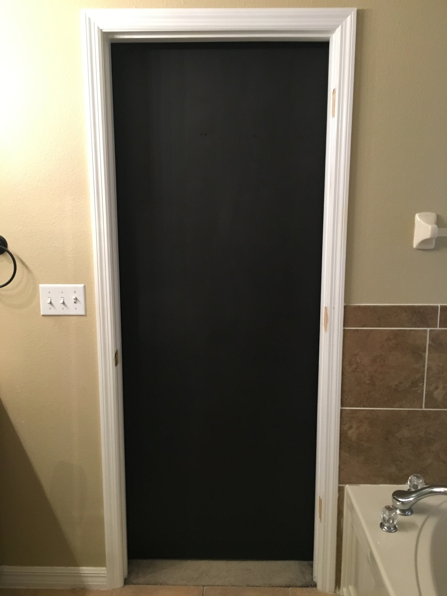 Minimalist Slab Door - Rustic Luxe Designs