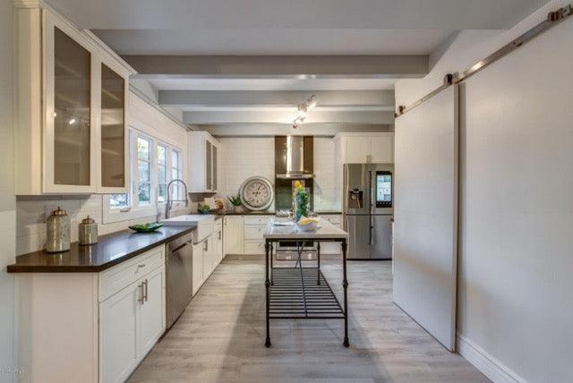Minimalist Slab Door - Rustic Luxe Designs
