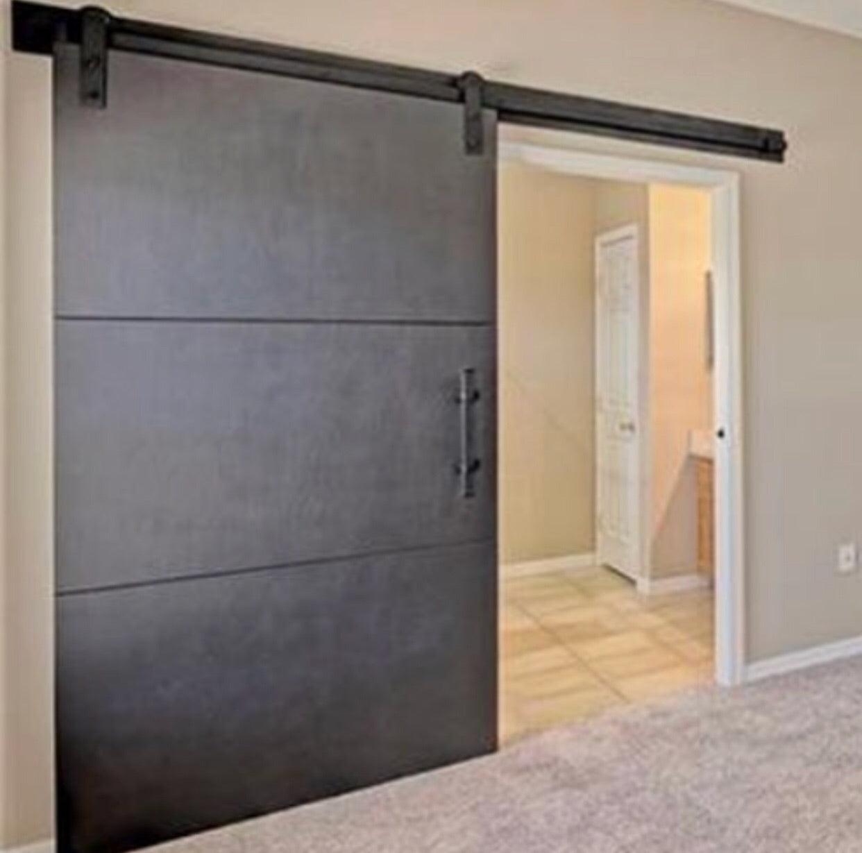 Minimalist Slab Door - Rustic Luxe Designs