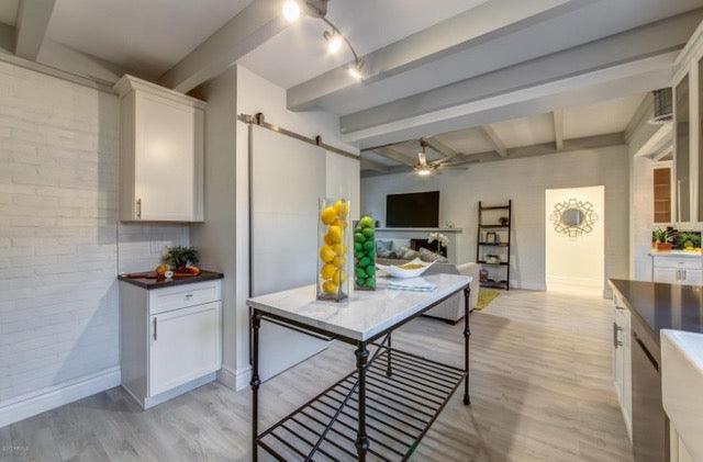 Minimalist Slab Door - Rustic Luxe Designs
