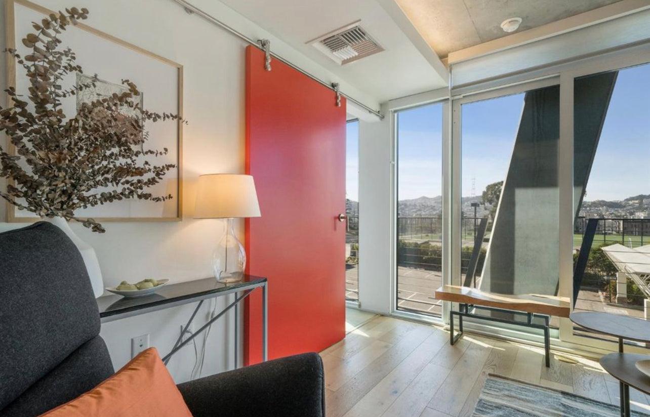 Minimalist Slab Door - Rustic Luxe Designs