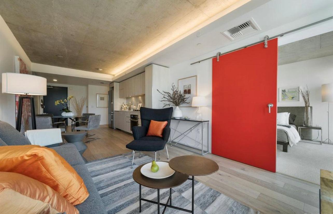 Minimalist Slab Door - Rustic Luxe Designs