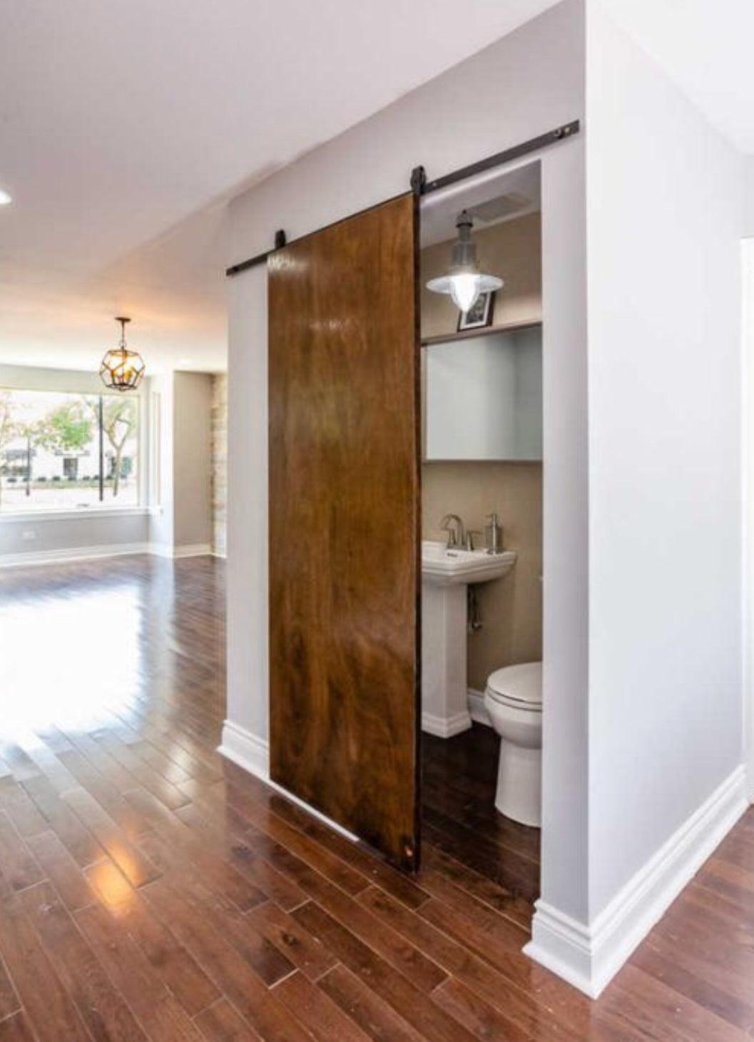 Minimalist Slab Door - Rustic Luxe Designs