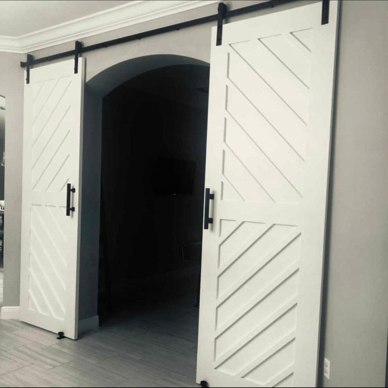 Raised Chevron Panel Door - Rustic Luxe Designs