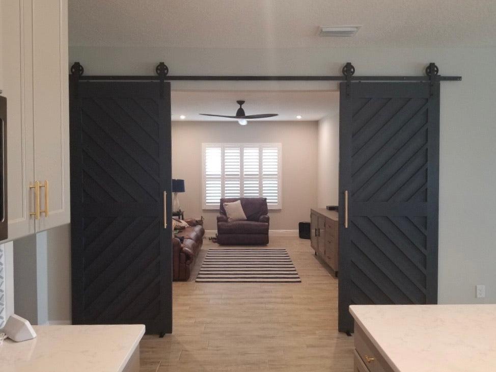 Raised Chevron Panel Door - Rustic Luxe Designs