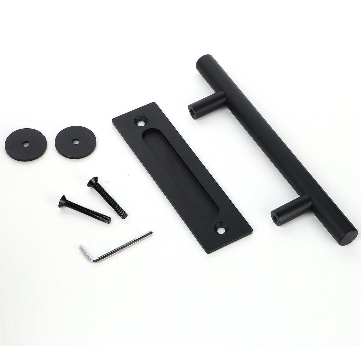 Black Rounded Sliding Door Handle