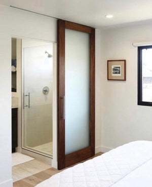 Solid Glass Door - Rustic Luxe Designs