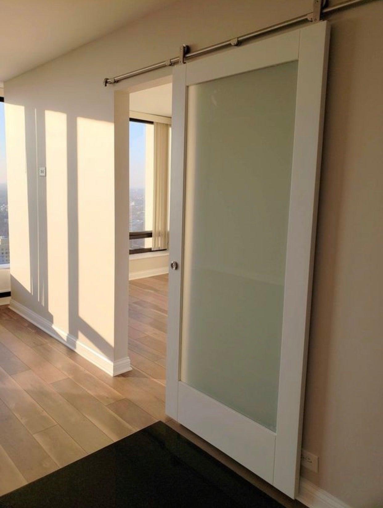 Solid Glass Door - Rustic Luxe Designs