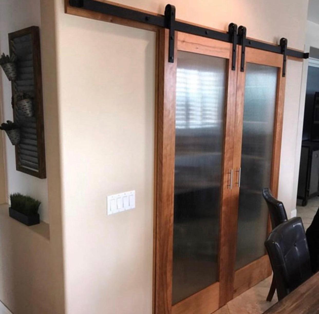 Solid Glass Door - Rustic Luxe Designs