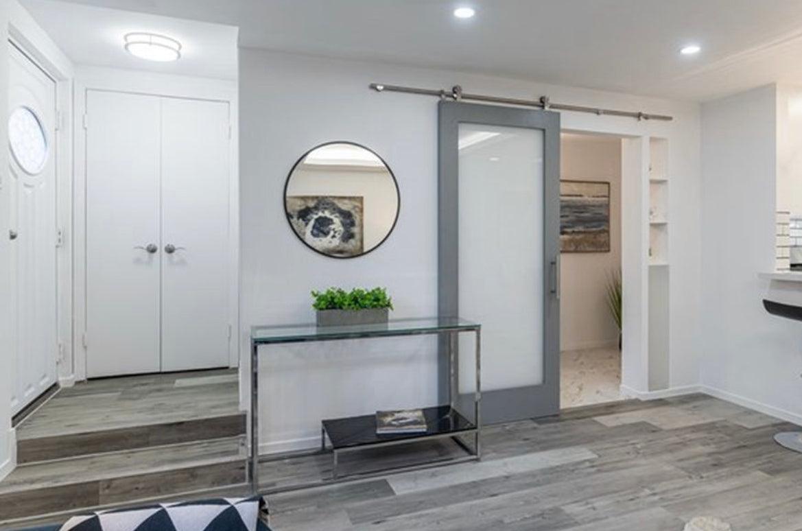 Solid Glass Door - Rustic Luxe Designs