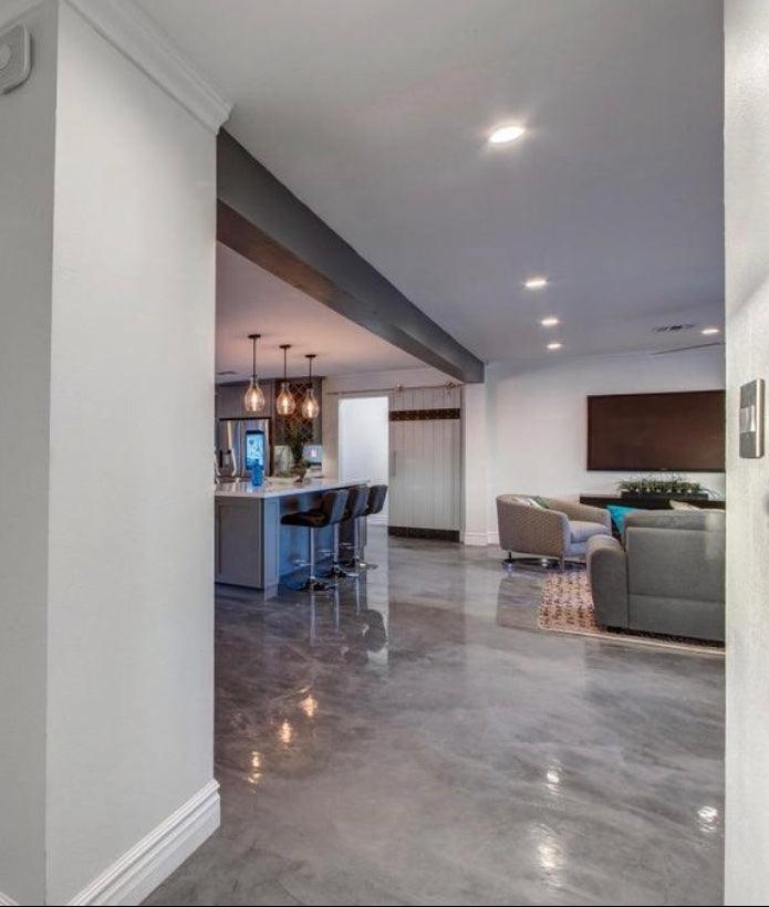 Vertical Plank Metal Trim Door - Rustic Luxe Designs