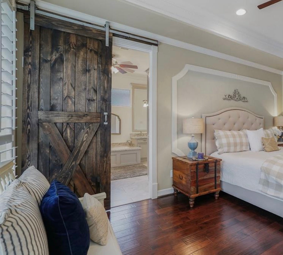 Vintage Farmhouse Barn Door - Rustic Luxe Designs