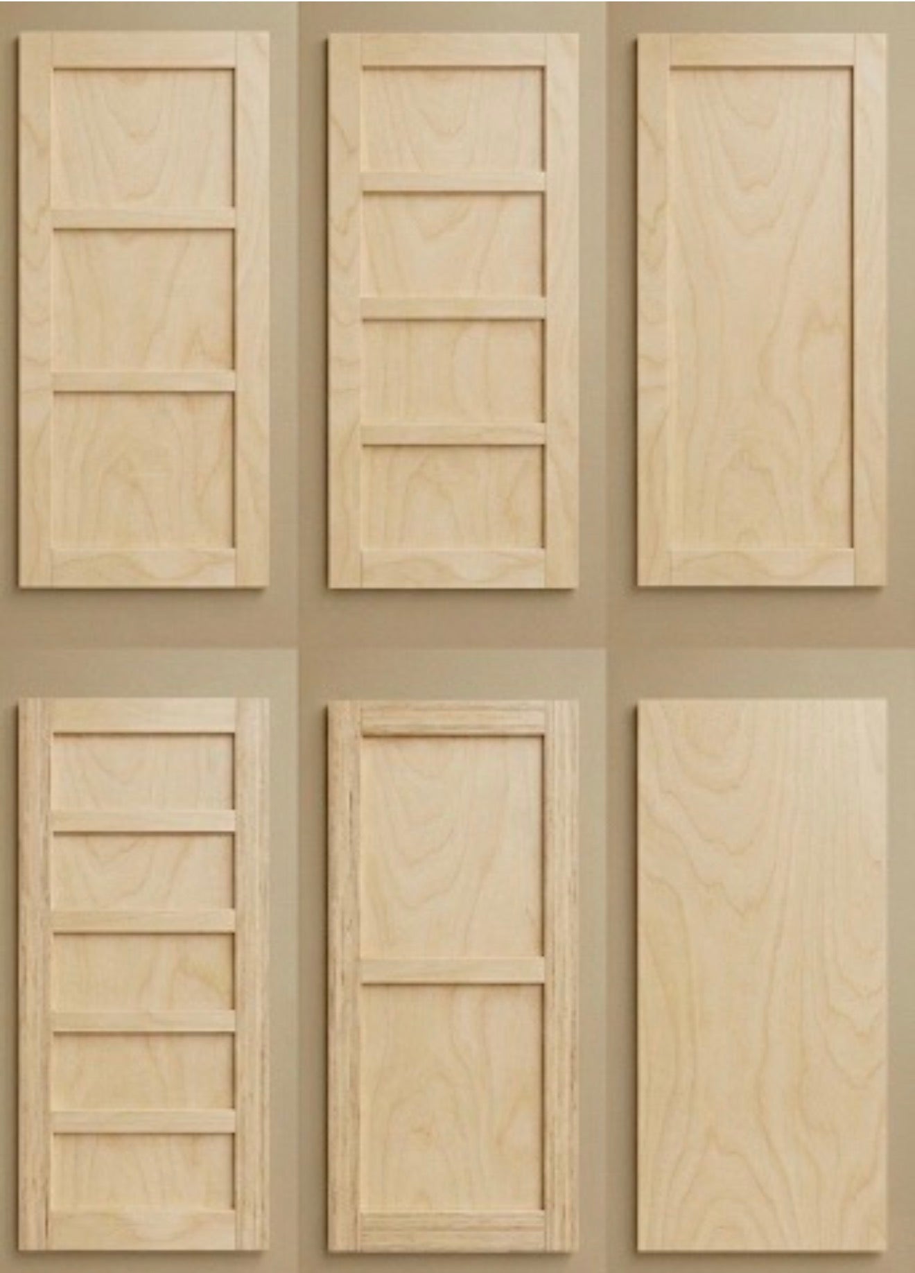 RLD ReadyShip - Slab Only Doors Birch (80IN H Series)