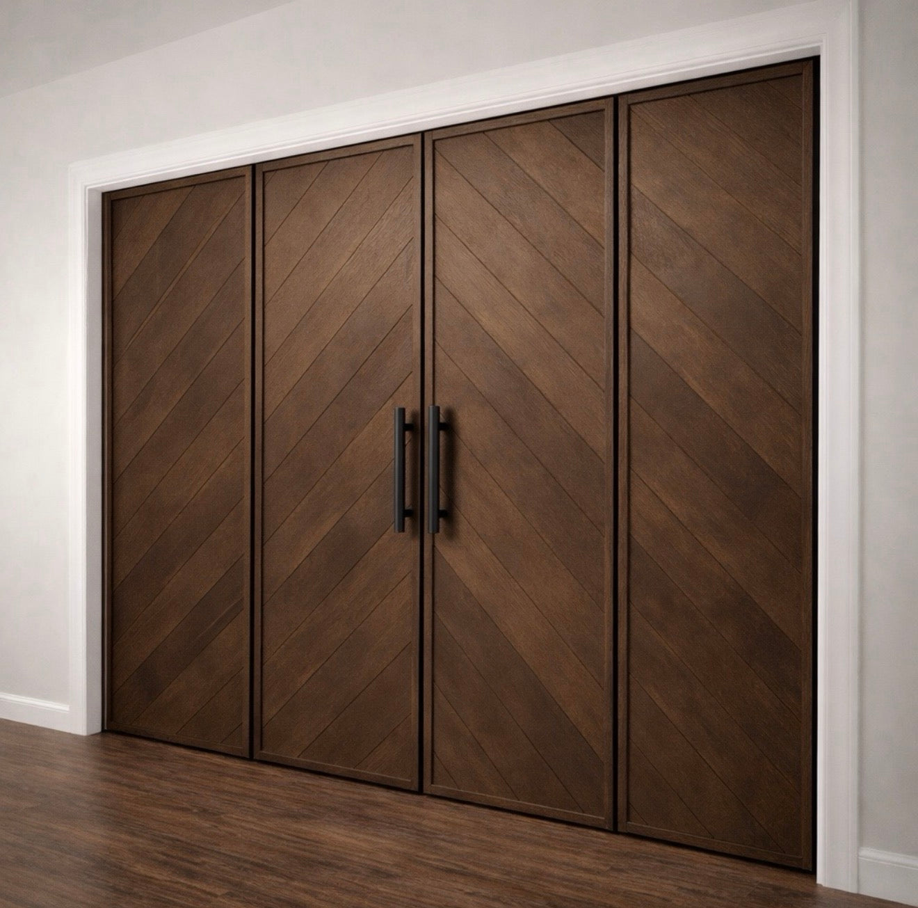 Chevron Bi-Fold Doors